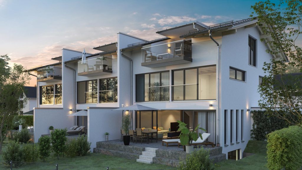 Aussenansicht Neubau-Erstbezug: Luxuriöses Niedrigenergiehaus in Bruckmühl